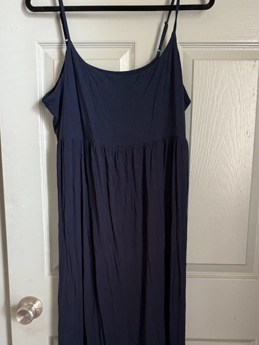 Old Navy Navy Blue Sleeveless Babydoll Maxi Dress Women's XXL Casual Flowy